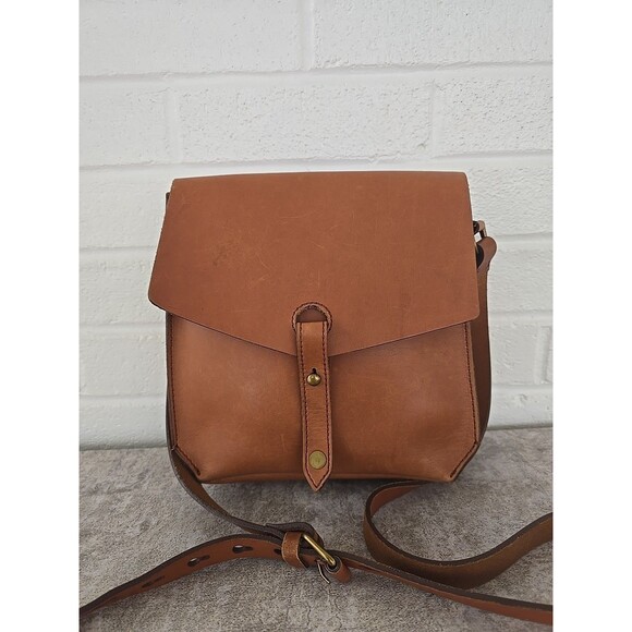 Madewell Handbags - Madewell Brisbane Brown Tan Leather Crossbody Shoulder Bag Purse